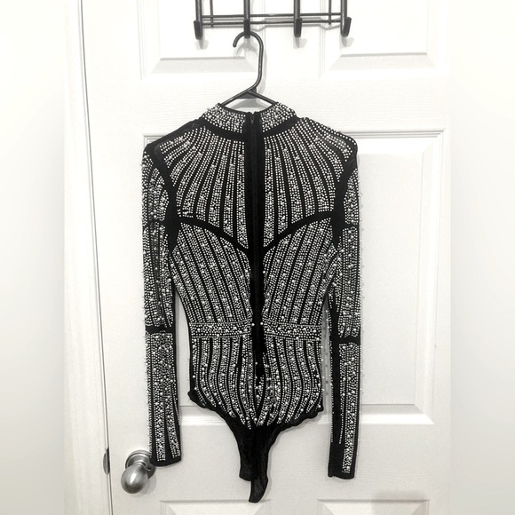 Akira Glam Pearl & Crystal Bodysuit - Picture 3 of 4